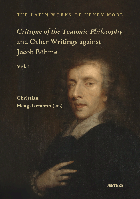 New Publication | Christian Hengstermann, 'The Latin Works of Henry More', V.1 