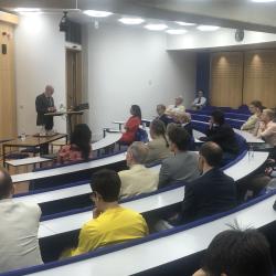 Kevin Corrigan speaking at his booklaunch.