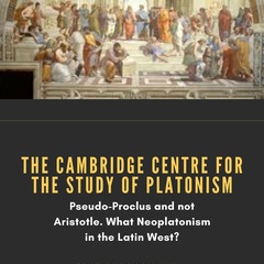 Prof. Dragos Calma | "Pseudo-Proclus and not Aristotle. What Neoplatonism in the Latin West?"