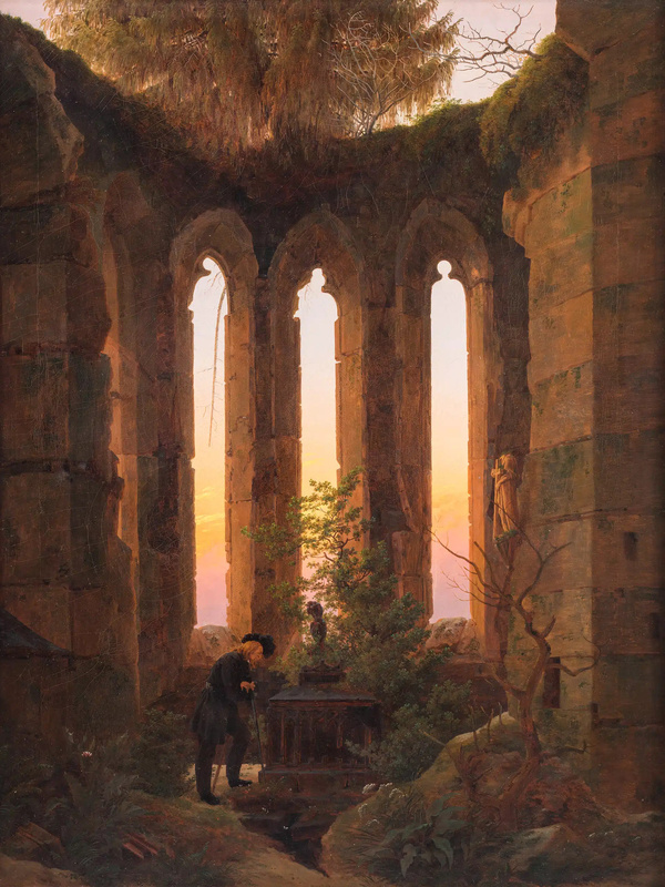 Caspar David Friedrich, Hutten's Tomb (1823-4)