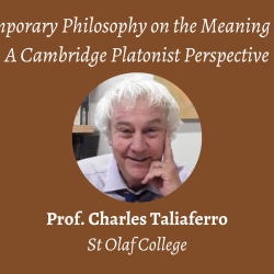Talk | Charles Taliaferro, 'Contemporary Philosophy on the Meaning of Life' | 10th March 2023