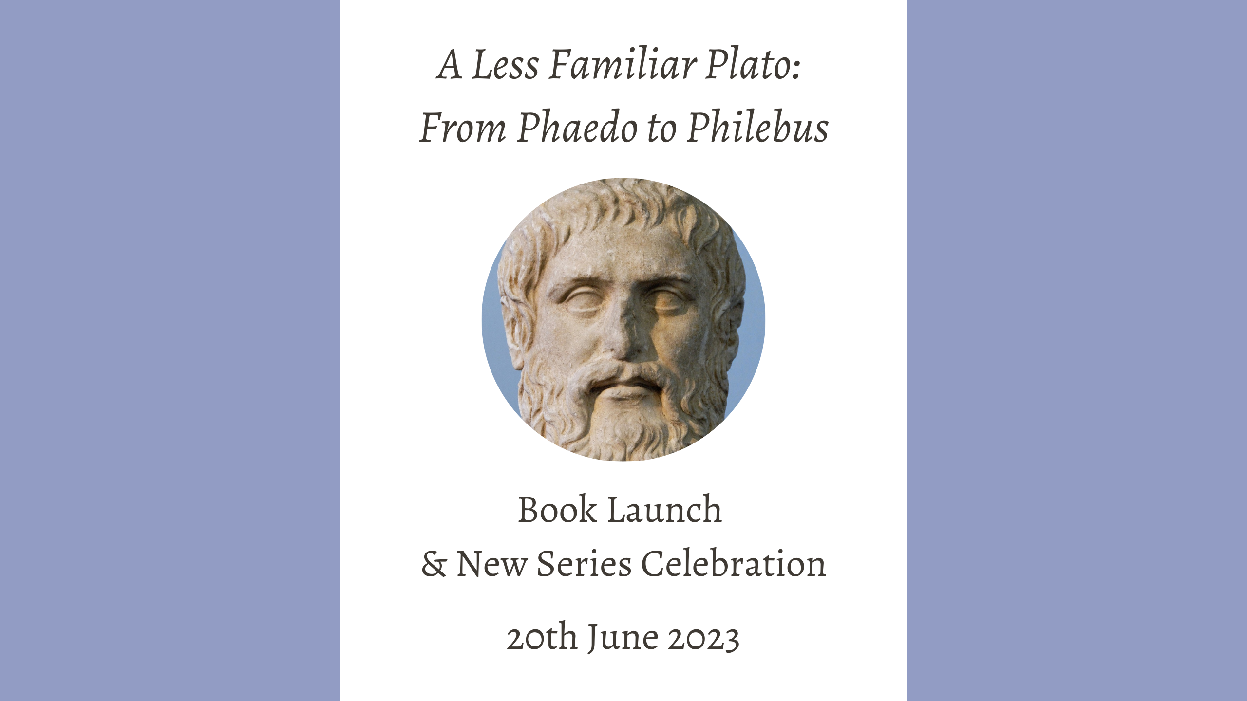 Launch Event | 'A Less Familiar Plato' with Kevin Corrigan and the Cambridge Series in Religion and Platonism | 20th June 2023