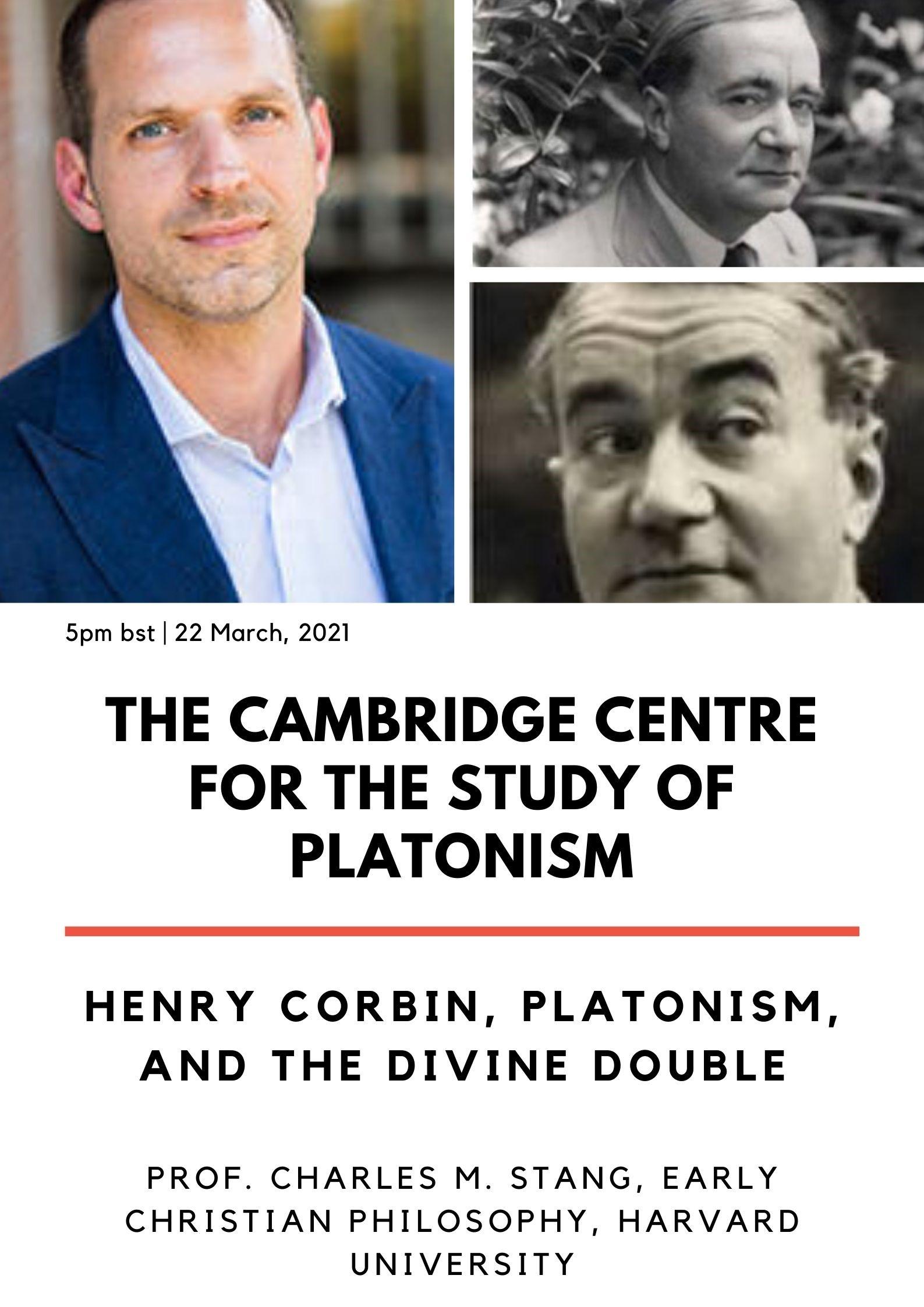 Prof. Charles M. Stang - "Henry Corbin, Platonism, and the Divine Double"